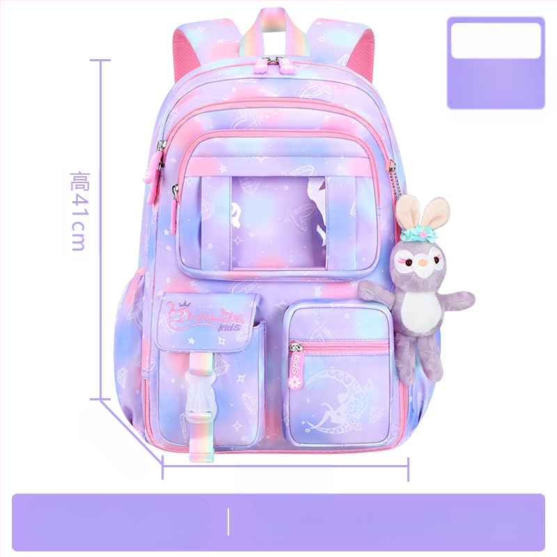 Uus koolikott algkooliõpilastele, naistele 1-6 klassile, kerge katuseharjakaitse ja kerge külmkapi avatud uksega Fantasy laste seljakott