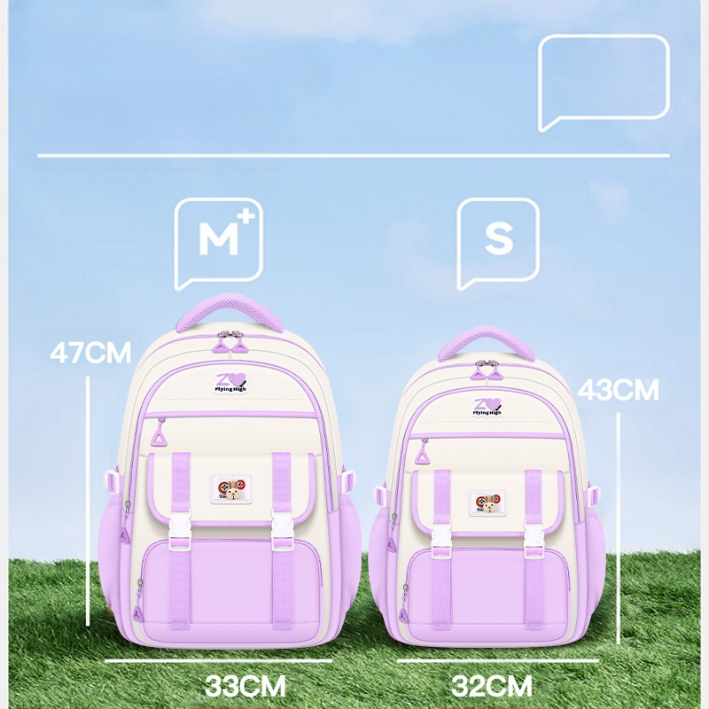 2024. aasta algkooli laste koolikotid, tüdrukute seljakotid, põhikooli ja keskkooli tüdrukute selgroo kaitse, suure mahutavusega ja kerged kotid