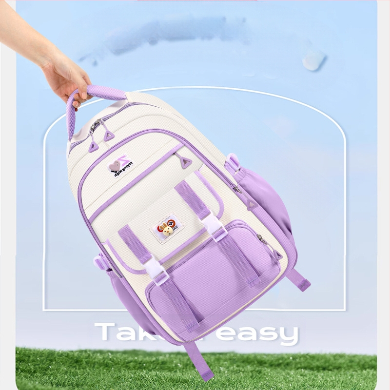 2024. aasta algkooli laste koolikotid, tüdrukute seljakotid, põhikooli ja keskkooli tüdrukute selgroo kaitse, suure mahutavusega ja kerged kotid