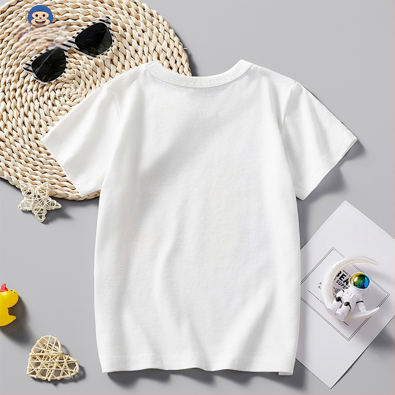 Gyerekruházat 2025 Nyári Ruházat Fiú Fehér Rövid Ujjú Fiú Trendi Gyerek Póló Rajzfilm Autó Mintás Nyári Félujjú
