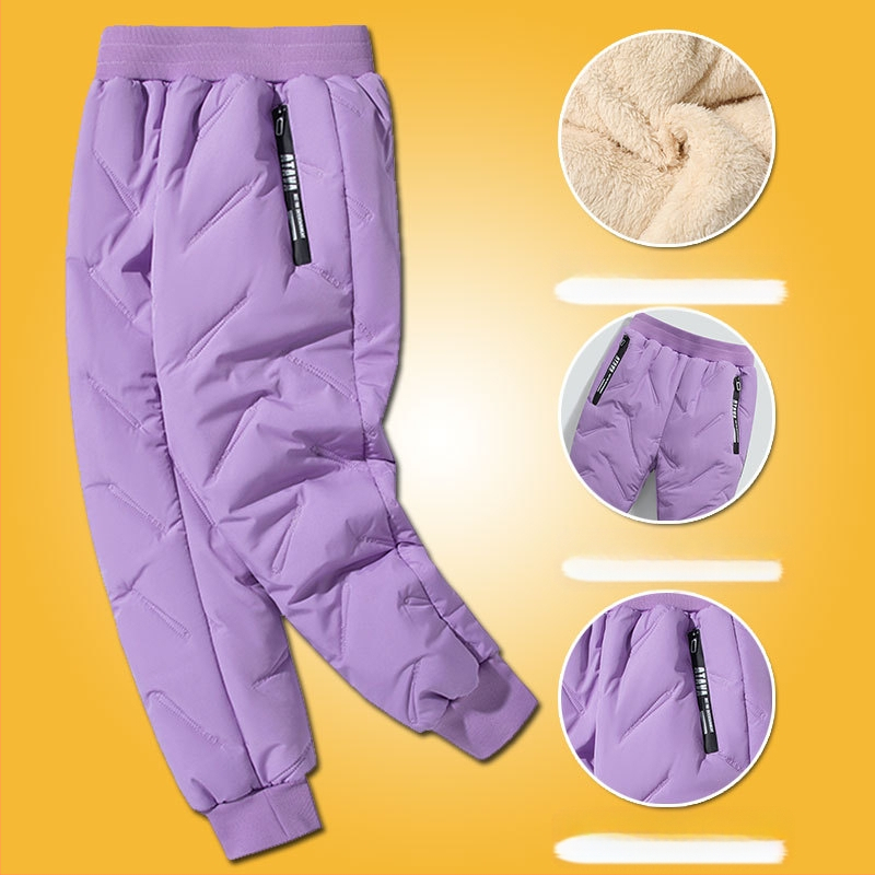 Gyerek pamut nadrág ősszel és télen Új fiú polár béléssel vastagított lezser nadrág közép- és nagyméretű gyerek téli báránygyapjú nadrág szélálló nadrág