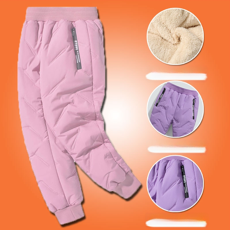 Gyerek pamut nadrág ősszel és télen Új fiú polár béléssel vastagított lezser nadrág közép- és nagyméretű gyerek téli báránygyapjú nadrág szélálló nadrág