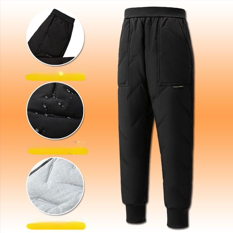 Gyerek pamut nadrág ősszel és télen Új fiú polár béléssel vastagított lezser nadrág közép- és nagyméretű gyerek téli báránygyapjú nadrág szélálló nadrág