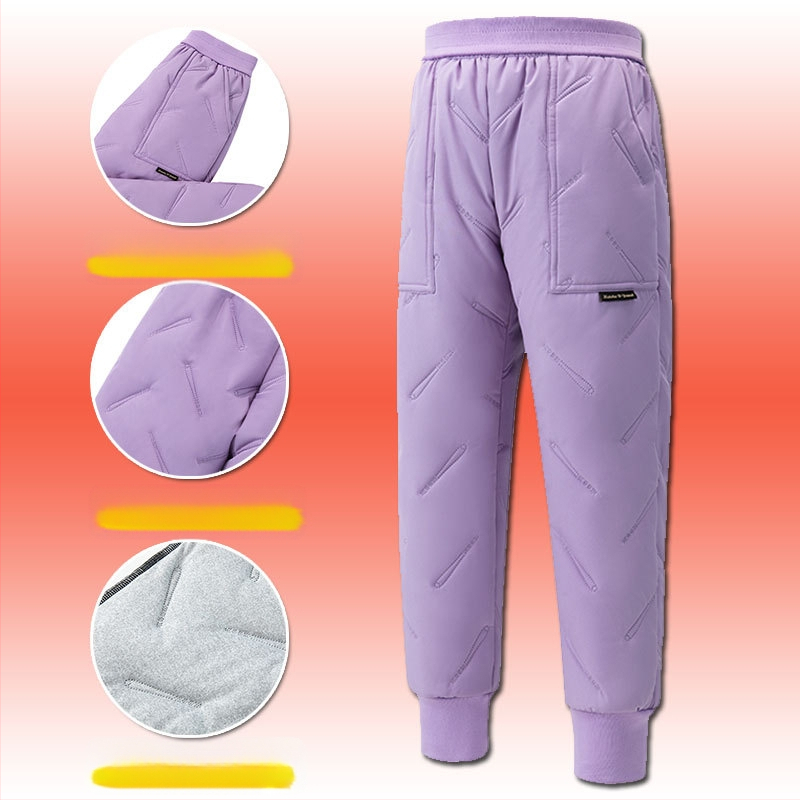 Gyerek pamut nadrág ősszel és télen Új fiú polár béléssel vastagított lezser nadrág közép- és nagyméretű gyerek téli báránygyapjú nadrág szélálló nadrág