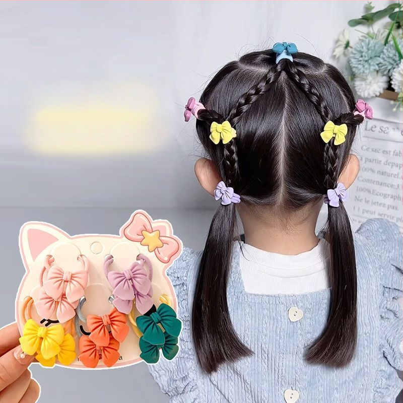 Mergaitėms skirta saugi minkšta klijų virvelė gėlės galvutei, miela gėlė, nekenkia plaukų virvelei, kūdikio kaspino formos plaukų žiedas