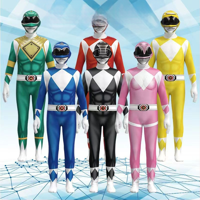 Dinosauruste meeskonna ülem Draakonkuningas Valge Tiigri ühine erakordne jumpsuit laste riided cosplay sukkpüksid riided