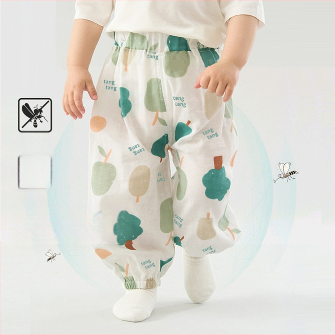 Laste sääsevastased püksid beebidele, klass A, puhtast puuvillast suvised bloomer’id poistele ja tüdrukutele, beebipüksid, lahtised, õhukesed, kõik-ühes-sobivad, trendikad