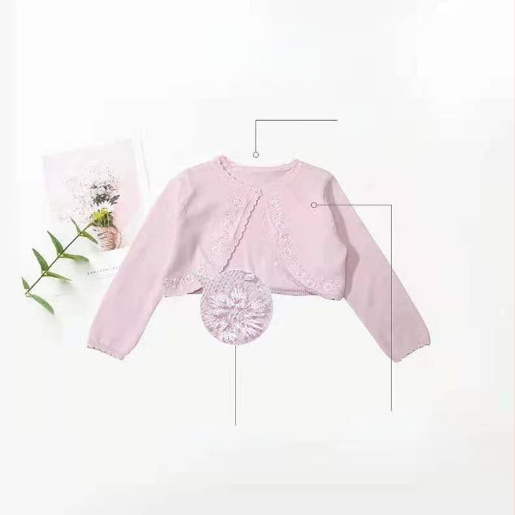 Korea versioon nööpidega naiste kootud kardiganist, armas ümara kaelusega kampsun, väike sall, õhukese kootud laste topp, hulgimüük