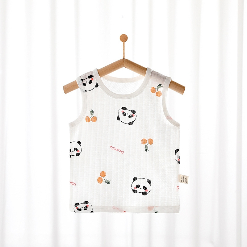 Dječji prsluk, ljetni tanki pamučni prsluk za dječake i djevojčice, bez rukava, prozračni, za zaštitu trbuha, ležeran prsluk