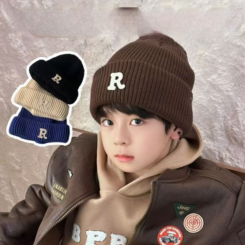 Őszi és téli újdonságok gyerekeknek, meleg sapkák fiúknak és lányoknak, vastag kötött sapkák, stílusos baba sapkák, téli kötött sapkák