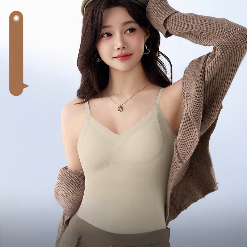 Ühevärviline reguleeritav ilus seljaosa jääsiidist jälgi mittejätkav topp fikseeritud korviga õhuke hingav universaalne alussärk tüdrukutele