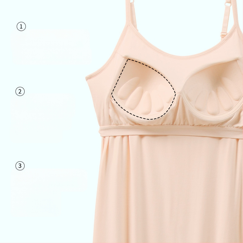 Női nyári, nagykereskedelmi modális hálóing mellkaspánttal, hosszú szoknya, vékony, plus size, pizsamát is viselhet egy generációnyi hajjal.