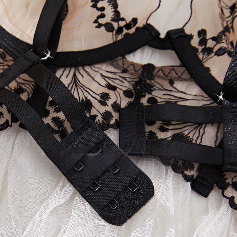 Tehase väliskaubanduse kuummüük pitsist seksikas prantsuse pesukomplekt ühtlane seksikas must ahvatlus üliõhuke puhas iha võrk