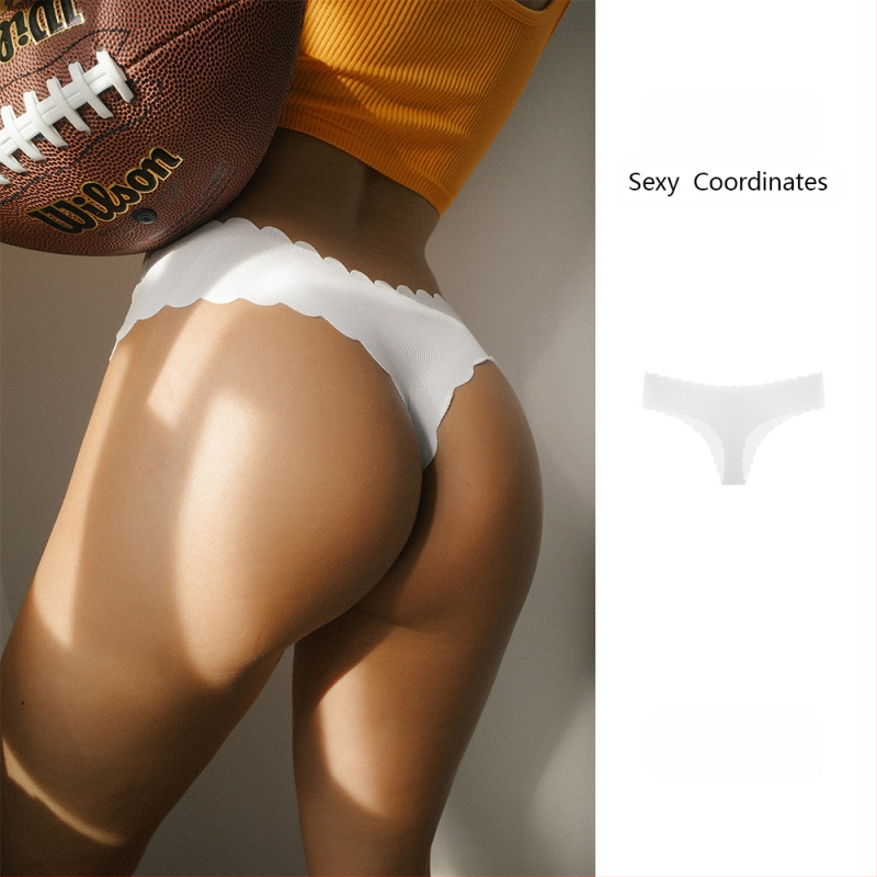 Tume Ευρωπαϊκό Μέγεθος English Mark Ribbed Ice Silk Αδιάβροχο Κυματιστό Άκρο Γυναικείο Μεγάλο Μέγεθος Χαμηλή Μέση Ροδακινί Γλουτό Σέξι