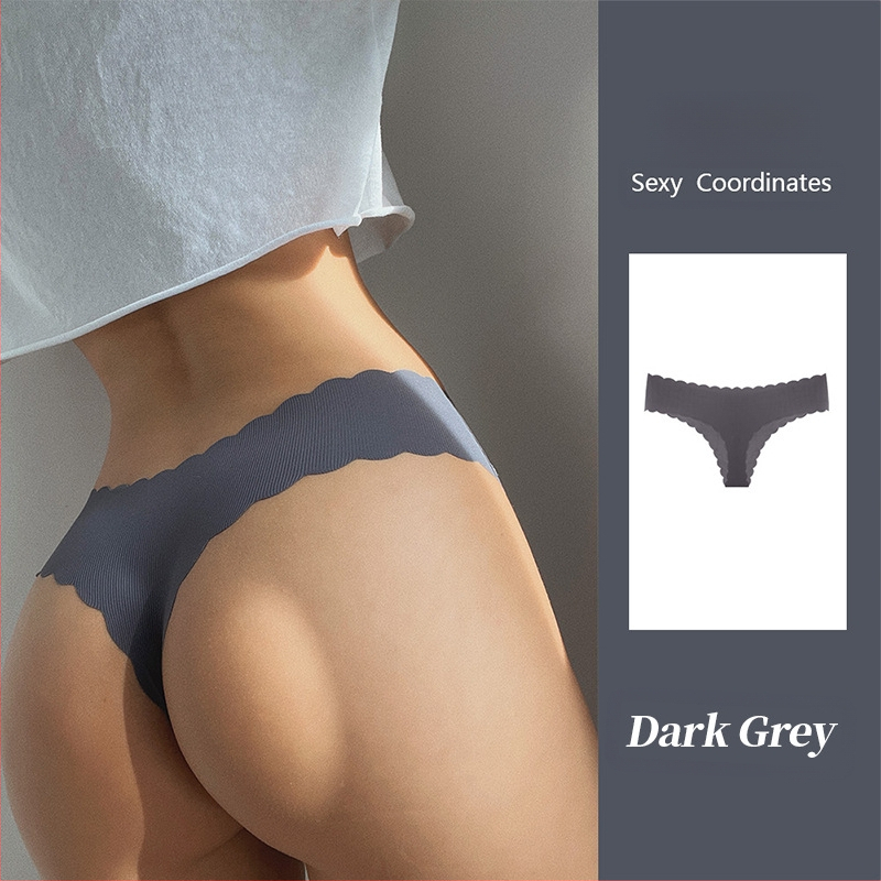 Tume Ευρωπαϊκό Μέγεθος English Mark Ribbed Ice Silk Αδιάβροχο Κυματιστό Άκρο Γυναικείο Μεγάλο Μέγεθος Χαμηλή Μέση Ροδακινί Γλουτό Σέξι