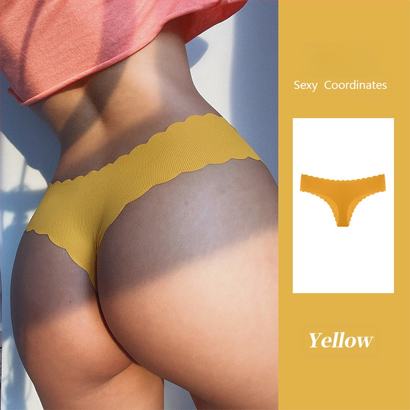 Tume Ευρωπαϊκό Μέγεθος English Mark Ribbed Ice Silk Αδιάβροχο Κυματιστό Άκρο Γυναικείο Μεγάλο Μέγεθος Χαμηλή Μέση Ροδακινί Γλουτό Σέξι