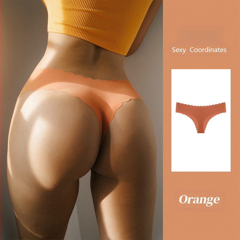 Tume Ευρωπαϊκό Μέγεθος English Mark Ribbed Ice Silk Αδιάβροχο Κυματιστό Άκρο Γυναικείο Μεγάλο Μέγεθος Χαμηλή Μέση Ροδακινί Γλουτό Σέξι