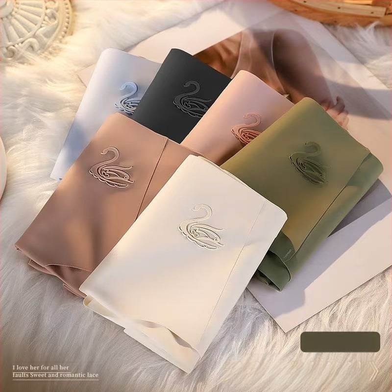 Ženske gaćice od ledene svile, srednjeg struka, za podizanje trbuha, tanke, prozračne, visokoelastične, 3D Apple, za bokove, od čistog pamuka, bakteriostatske, za međunožje, bez tragova