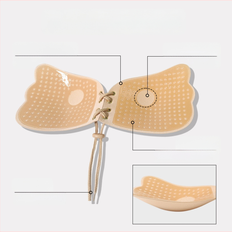 Σουτιέν Νυφικού Cross-Border Goddess Wings με Τιράντες στο Στήθος και Αόρατο, Χωρίς Ραφή, Στράπλες