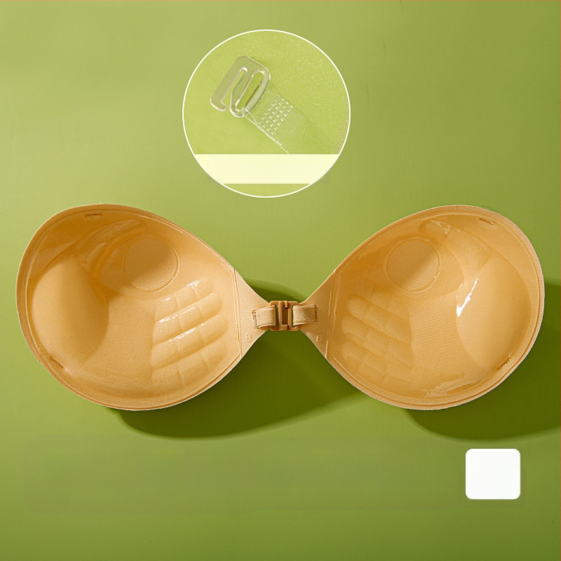 Jauna kāzu kleita Seksīga neredzama apakšveļa Neredzams krūšturis Push-up Liela sabiezināta tvaicētas maizes krūzes krūšu uzlīme Sieviešu Push-up krūšu uzlīme