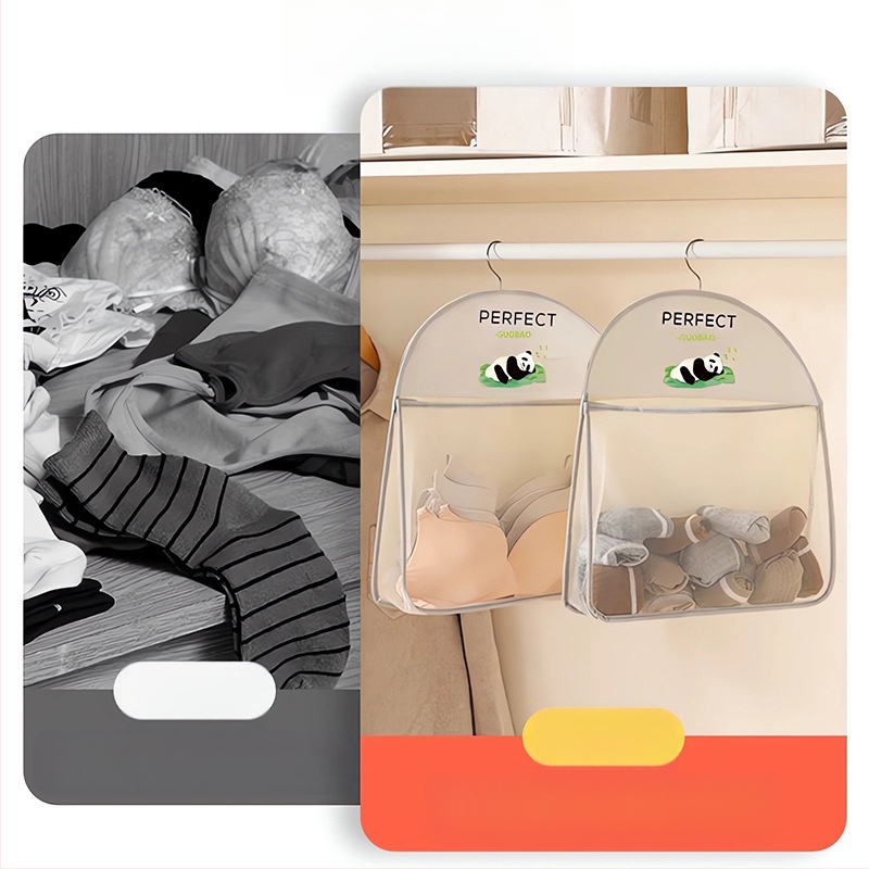 Kojinės Apatinių drabužių laikymas Bendrabučio spinta Apatiniai Apatinių drabužių laikymo krepšys Pakabinamas tinklelis Maišelis kabinimui Durys Galinė laikymo vieta Apdaila Laikymo krepšys