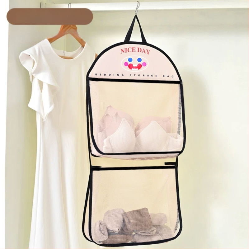 Kojinės Apatinių drabužių laikymas Bendrabučio spinta Apatiniai Apatinių drabužių laikymo krepšys Pakabinamas tinklelis Maišelis kabinimui Durys Galinė laikymo vieta Apdaila Laikymo krepšys