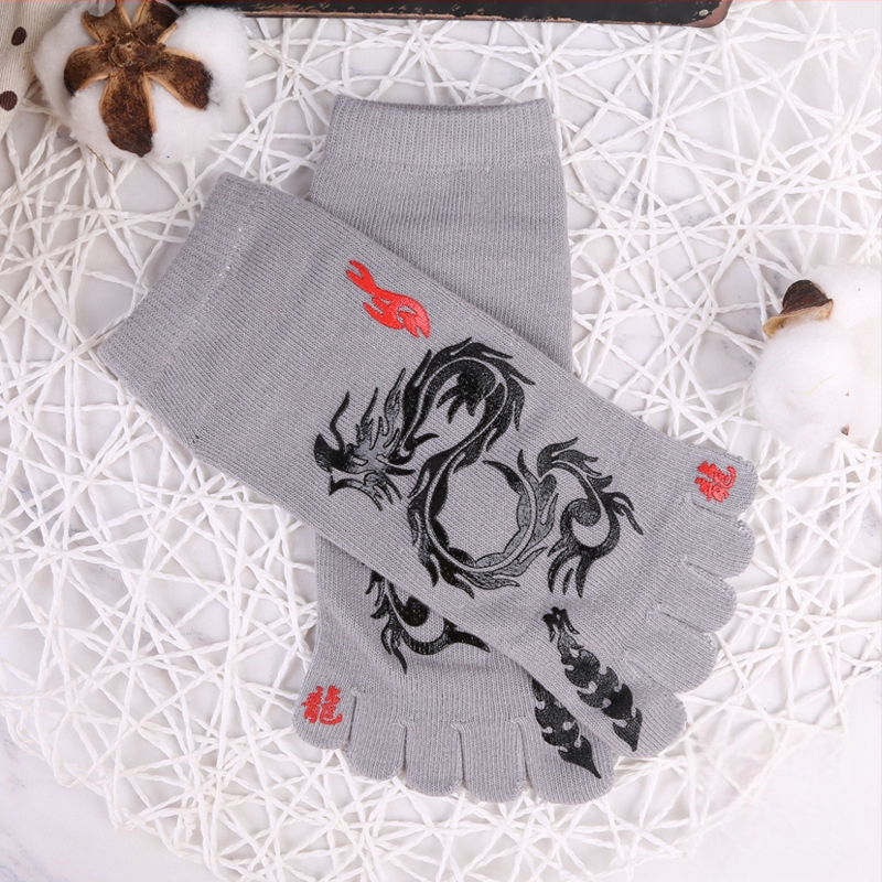 Penkių pirštų kojinės vyriškos kojinės penkių pirštų kojinės medvilninės vyriškos užsienio prekybos japoniško ir korėjietiško stiliaus trumpos nosies vyriškos kojinės