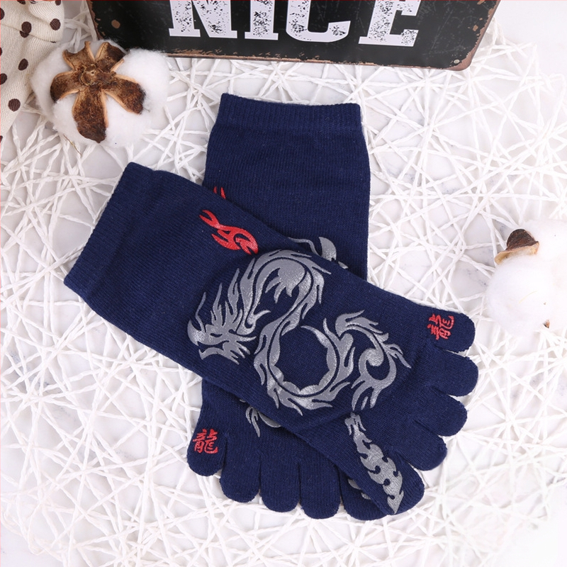 Penkių pirštų kojinės vyriškos kojinės penkių pirštų kojinės medvilninės vyriškos užsienio prekybos japoniško ir korėjietiško stiliaus trumpos nosies vyriškos kojinės