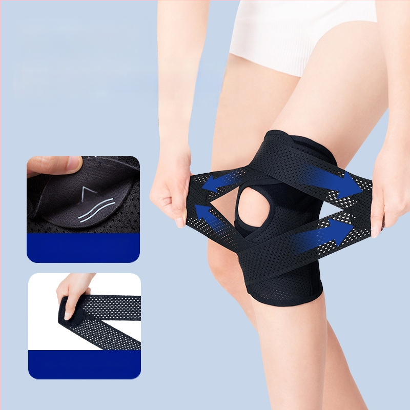 Genunchiera sport japoneză de generația a șasea pentru leziuni la genunchi, menisc și suport rotulian, model subțire pentru protecție în drumeții și alergare