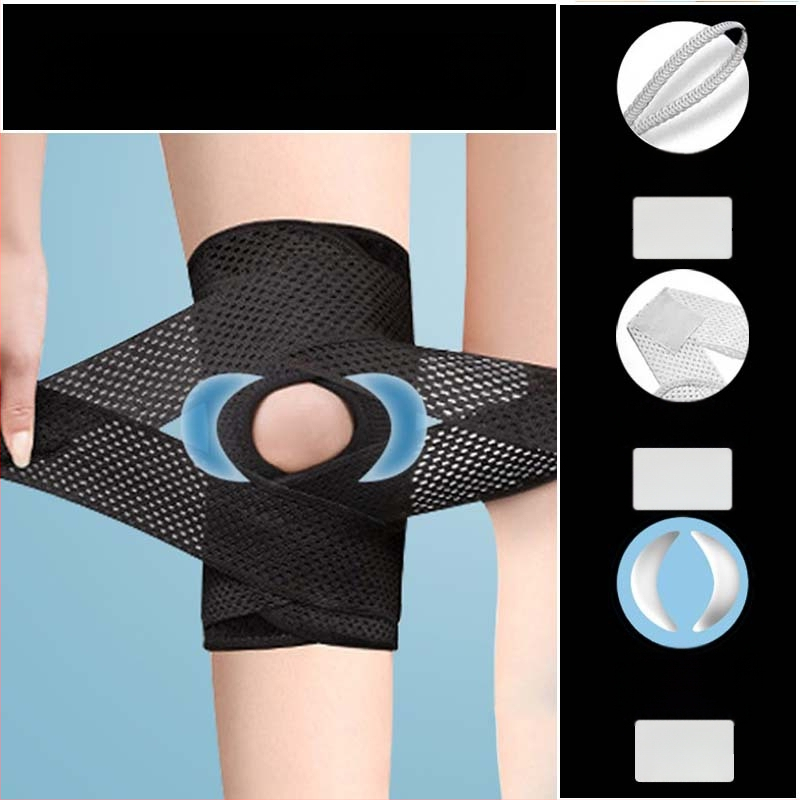 Genunchiera sport japoneză de generația a șasea pentru leziuni la genunchi, menisc și suport rotulian, model subțire pentru protecție în drumeții și alergare