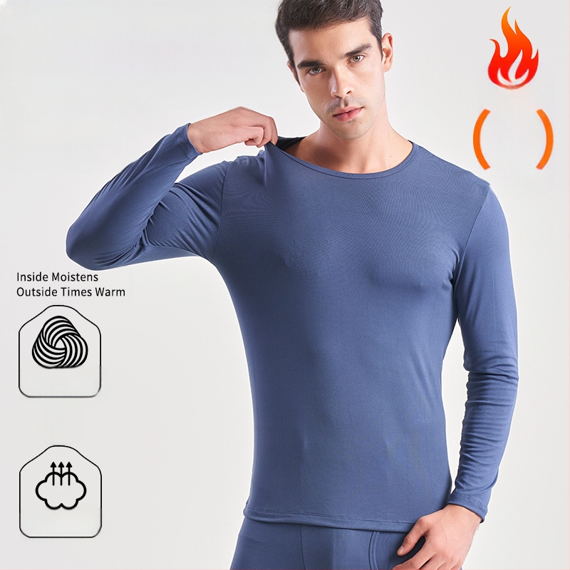 Vyriški antibakteriniai ploni flisiniai rudens drabužiai ir kelnės „Shuyi“ kostiumas. Didelio elastingumo dvipusis šlifavimas. Antibakteriniai terminiai apatiniai.