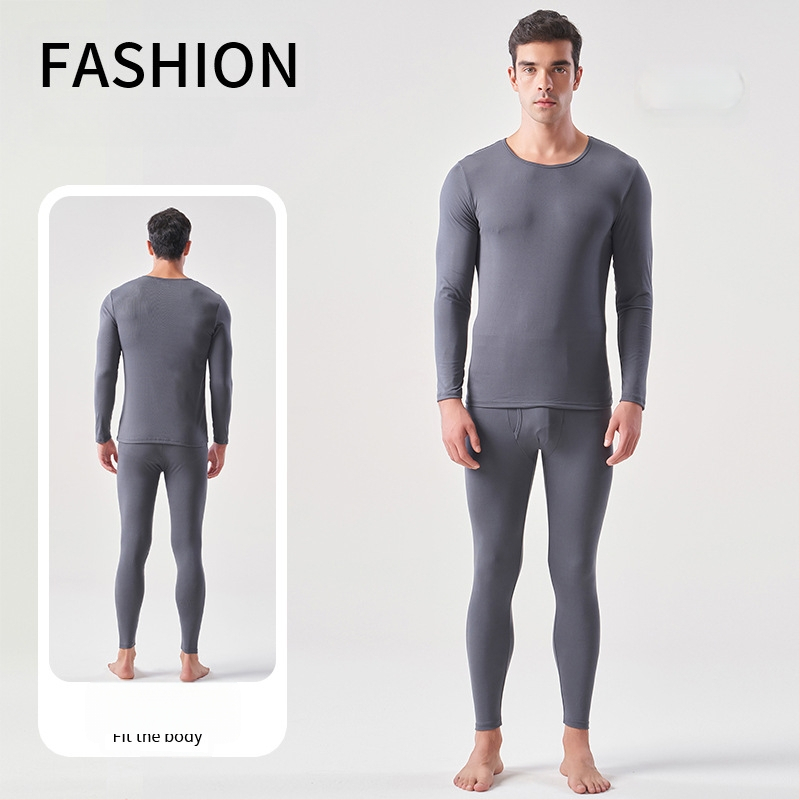 Vyriški antibakteriniai ploni flisiniai rudens drabužiai ir kelnės „Shuyi“ kostiumas. Didelio elastingumo dvipusis šlifavimas. Antibakteriniai terminiai apatiniai.