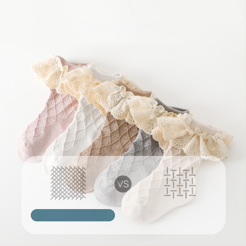 Beebisokid Kevad- ja sügissokid Laste sokid Pitsisokid Kategooria A Puuvillased poolsokid Tüdrukute sokid Imikud 0–5-aastased