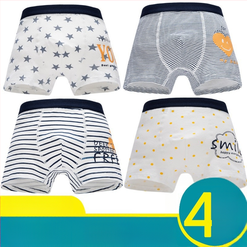 Ploni vasariniai berniukiški grynos medvilnės apatiniai berniukams ir mergaitėms, A kategorija, mažo, vidutinio ir didelio dydžio vaikiški apatiniai, medvilniniai bokseršortai