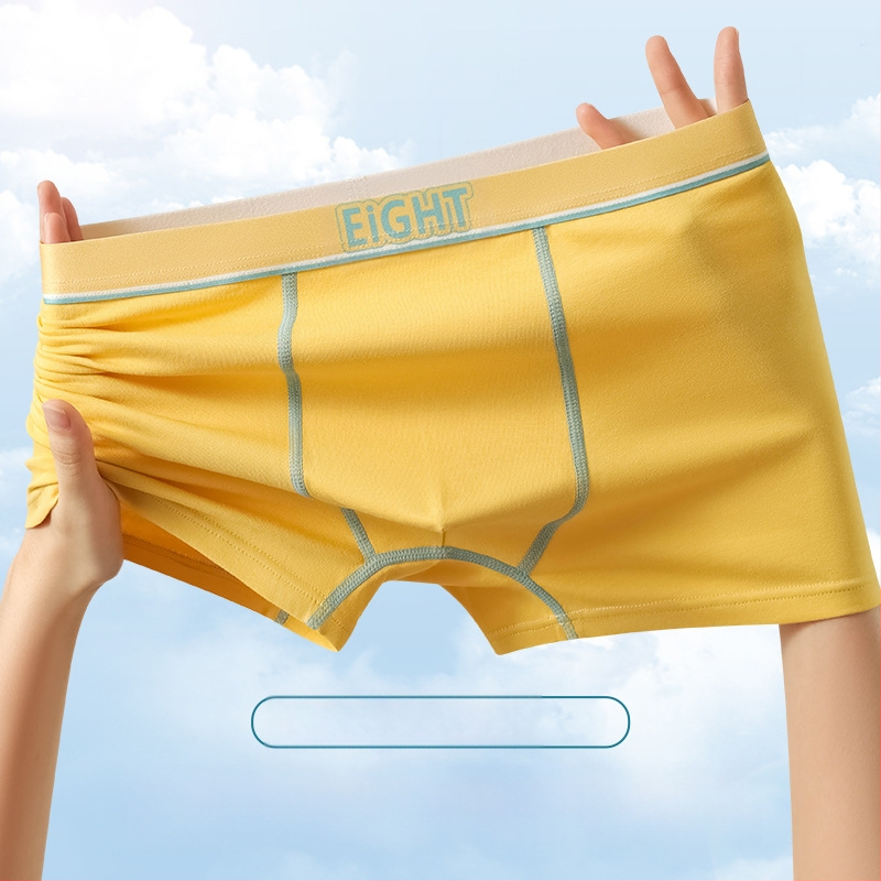 Jauna vīriešu apakšveļa no kokvilnas A klases kokvilnas bokseršorti, lielizmēra, vidēja jostasvieta, ātri žūstoša, elpojoša vīriešu apakšveļas galva.