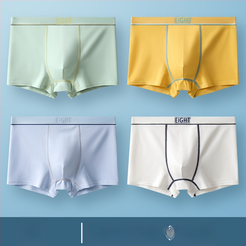 Jauna vīriešu apakšveļa no kokvilnas A klases kokvilnas bokseršorti, lielizmēra, vidēja jostasvieta, ātri žūstoša, elpojoša vīriešu apakšveļas galva.