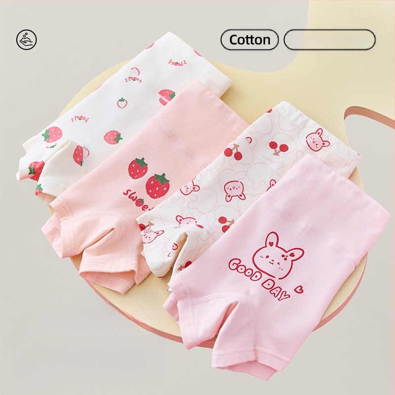 Mergaičių apatiniai iš grynos medvilnės, A klasės medvilnės, aukštu juosmeniu, pilvuką apsaugantys bokseriai. Mergaičių rudens vidurio ir žiemos šortai be sėdmenų kirpimo.