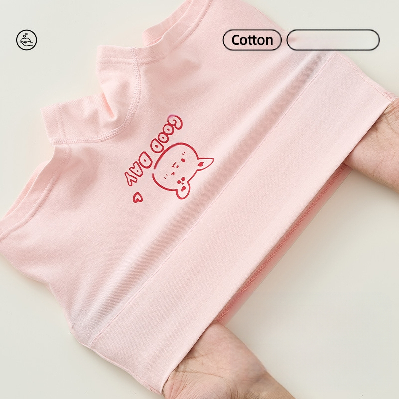 Mergaičių apatiniai iš grynos medvilnės, A klasės medvilnės, aukštu juosmeniu, pilvuką apsaugantys bokseriai. Mergaičių rudens vidurio ir žiemos šortai be sėdmenų kirpimo.