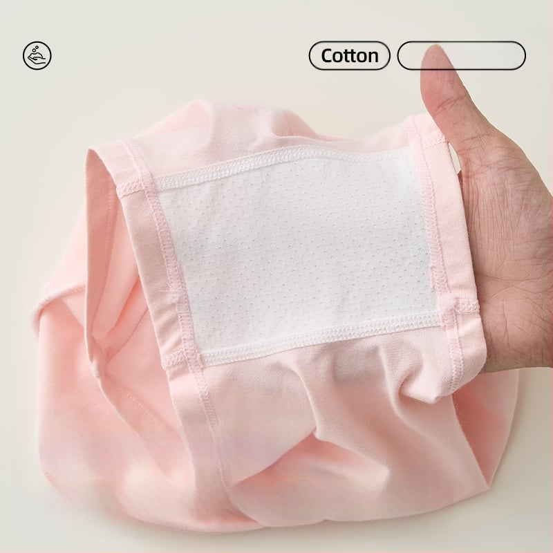 Mergaičių apatiniai iš grynos medvilnės, A klasės medvilnės, aukštu juosmeniu, pilvuką apsaugantys bokseriai. Mergaičių rudens vidurio ir žiemos šortai be sėdmenų kirpimo.