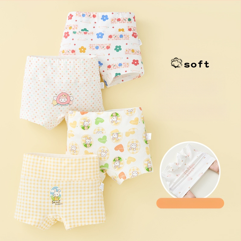 Mergaičių apatiniai iš grynos medvilnės, A klasės medvilnės, aukštu juosmeniu, pilvuką apsaugantys bokseriai. Mergaičių rudens vidurio ir žiemos šortai be sėdmenų kirpimo.