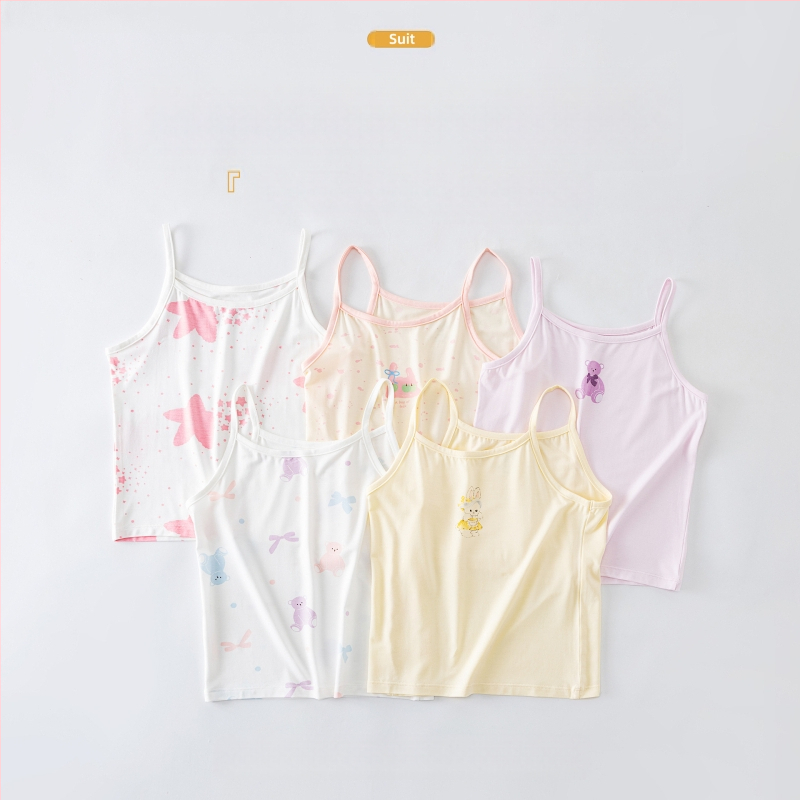 Djevojački prsluk Ljetni tanki ledeno svileni Cool unutarnji dio odjeće Bez rukava za bebe Djevojčice Vanjska odjeća Fuj Svileni dječji prsluk