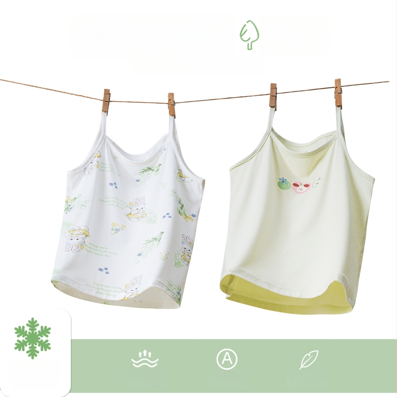Djevojački prsluk Ljetni tanki ledeno svileni Cool unutarnji dio odjeće Bez rukava za bebe Djevojčice Vanjska odjeća Fuj Svileni dječji prsluk
