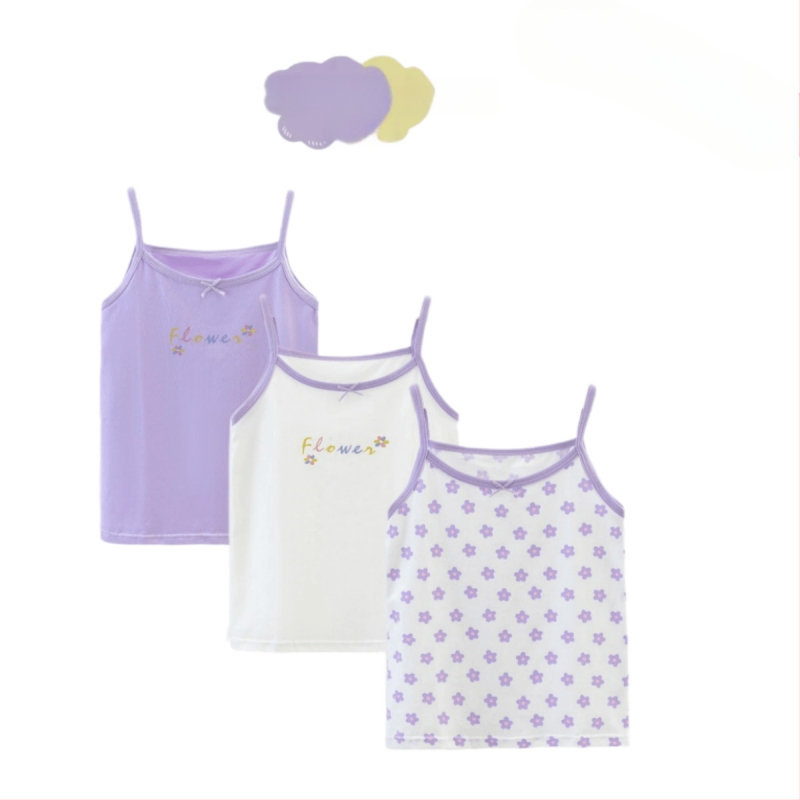 2024. aasta laste vest tüdrukute suvine õhuke aluspesu spordiriiete pealisriiete aluspesu beebi siseriiete puhas puuvill