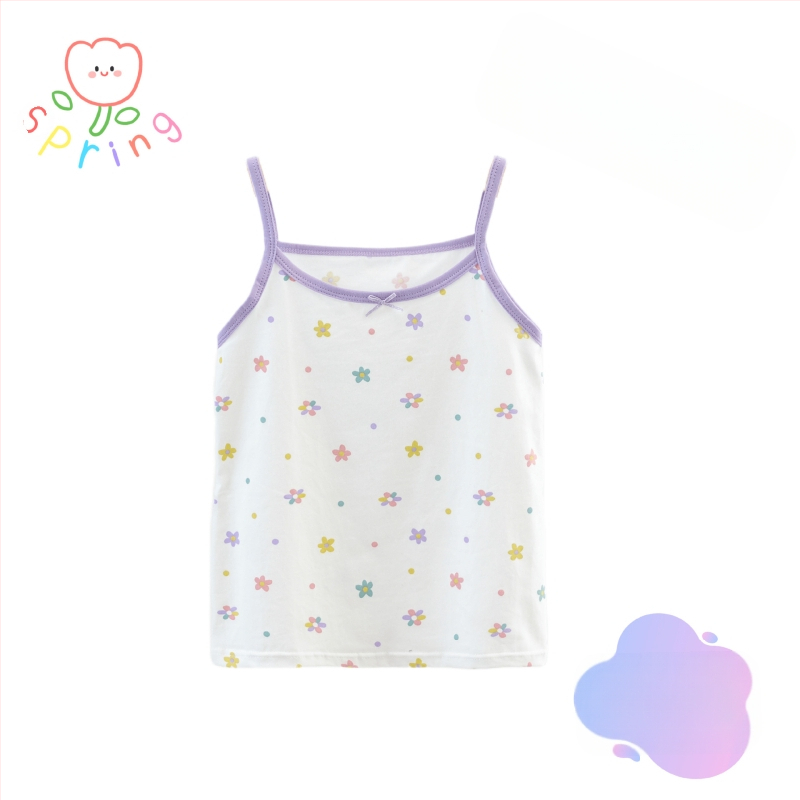 2024. aasta laste vest tüdrukute suvine õhuke aluspesu spordiriiete pealisriiete aluspesu beebi siseriiete puhas puuvill