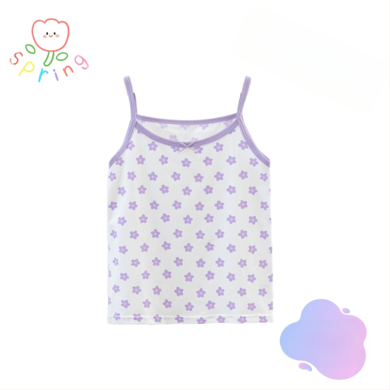 2024. aasta laste vest tüdrukute suvine õhuke aluspesu spordiriiete pealisriiete aluspesu beebi siseriiete puhas puuvill