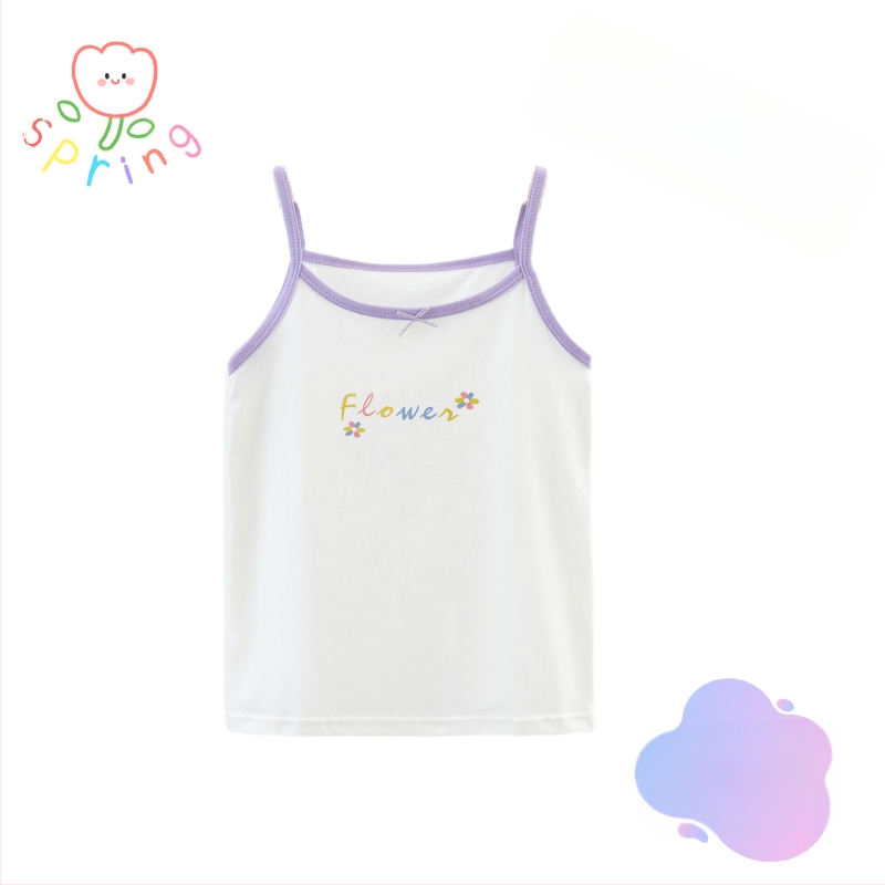 2024. aasta laste vest tüdrukute suvine õhuke aluspesu spordiriiete pealisriiete aluspesu beebi siseriiete puhas puuvill