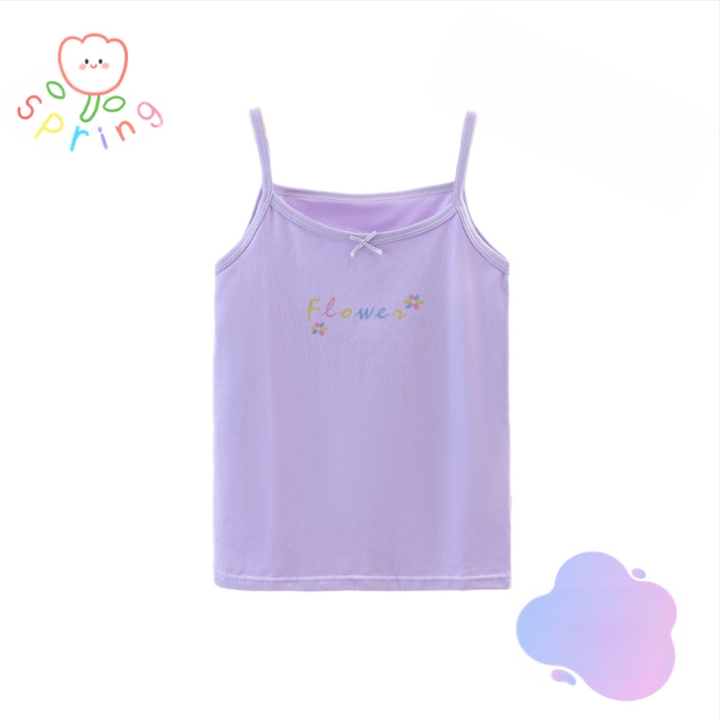 2024. aasta laste vest tüdrukute suvine õhuke aluspesu spordiriiete pealisriiete aluspesu beebi siseriiete puhas puuvill