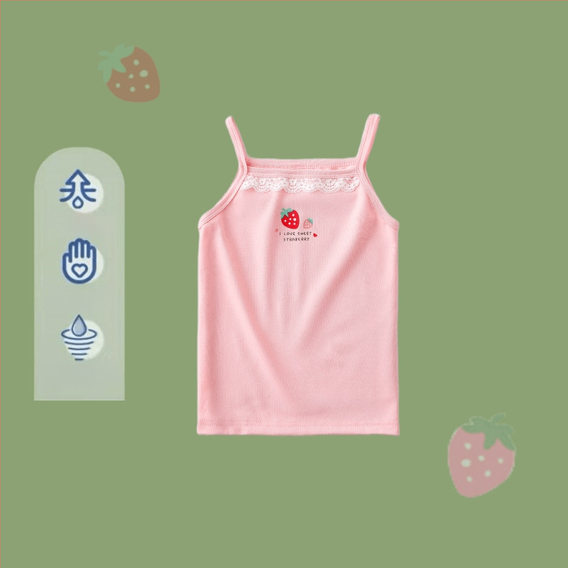 2024. aasta laste vest tüdrukute suvine õhuke aluspesu spordiriiete pealisriiete aluspesu beebi siseriiete puhas puuvill