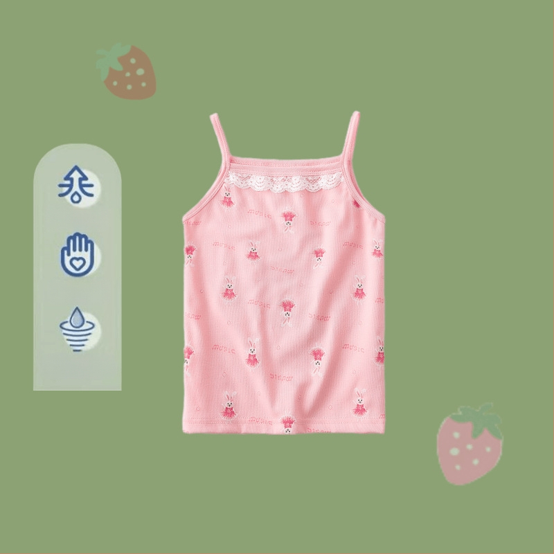 2024. aasta laste vest tüdrukute suvine õhuke aluspesu spordiriiete pealisriiete aluspesu beebi siseriiete puhas puuvill