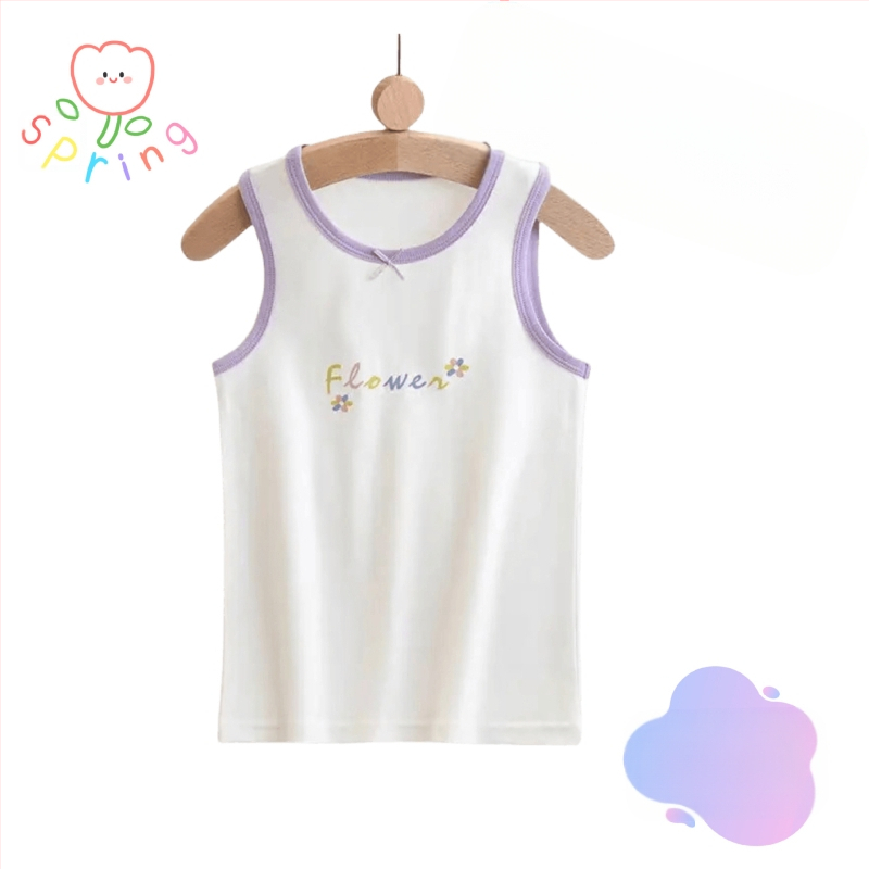 2024. aasta laste vest tüdrukute suvine õhuke aluspesu spordiriiete pealisriiete aluspesu beebi siseriiete puhas puuvill